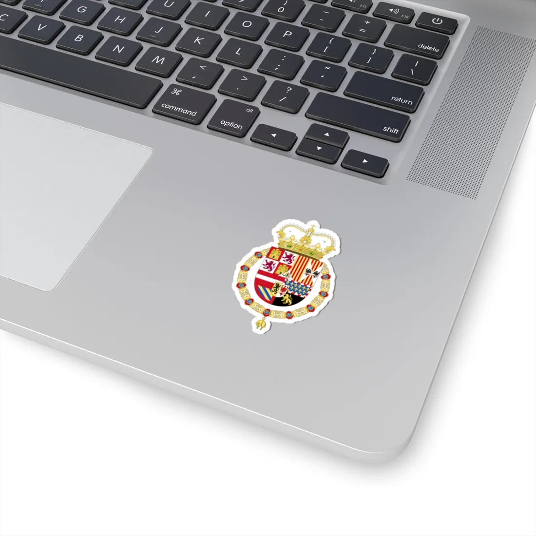 Coat of Arms of Charles II of Spain 1668-1700 (Spain) (Coat of Arms) STICKER Vinyl Kiss-Cut Decal - The Sticker Space