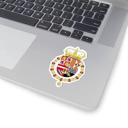 Coat of Arms of Charles II of Spain 1668-1700 (Spain) (Coat of Arms) STICKER Vinyl Kiss-Cut Decal - The Sticker Space