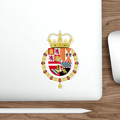 Coat of Arms of Charles II of Spain (1668-1700) STICKER Vinyl Die-Cut Decal-The Sticker Space