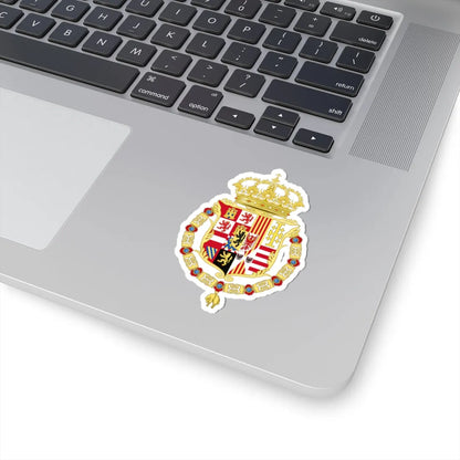 Coat of Arms of Charles II of Spain as Monarch of Naples and Sicily (Italy) (Coat of Arms) STICKER Vinyl Kiss-Cut Decal - The Sticker Space