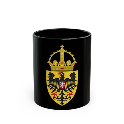 Coat of arms of Charles IV, Holy Roman Emperor - Black Coffee Mug-11oz-The Sticker Space