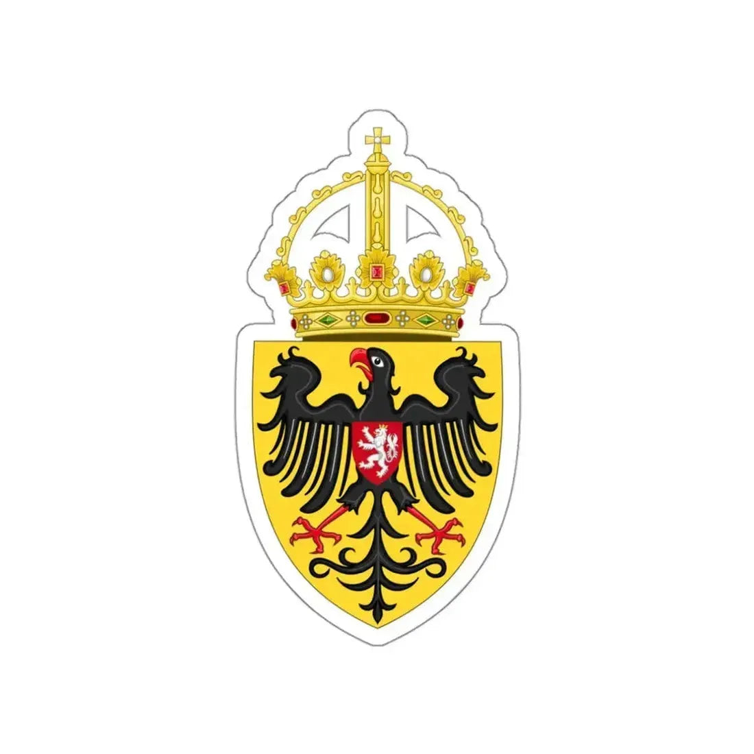 Coat of arms of Charles IV, Holy Roman Emperor STICKER Vinyl Die-Cut Decal 3 Inch - The Sticker Space