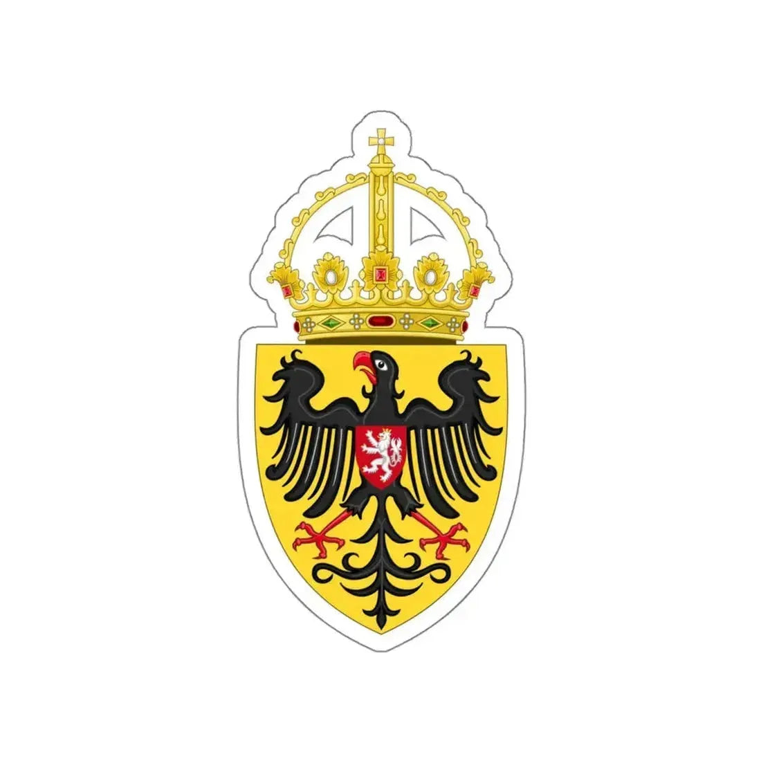Coat of arms of Charles IV, Holy Roman Emperor STICKER Vinyl Die-Cut Decal 5 Inch - The Sticker Space