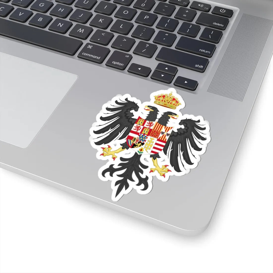Coat of Arms of Charles V Holy Roman Emperor Charles I as King of Spain In Italy (Italy) (Coat of Arms) STICKER Vinyl Kiss-Cut Decal - The Sticker Space