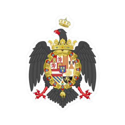 Coat of Arms of Charles V of Sicily (Italy) (Coat of Arms) STICKER Vinyl Kiss-Cut Decal - The Sticker Space