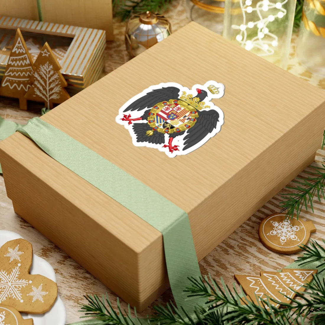 Coat of Arms of Charles V of Sicily (Italy) (Coat of Arms) STICKER Vinyl Kiss-Cut Decal - The Sticker Space