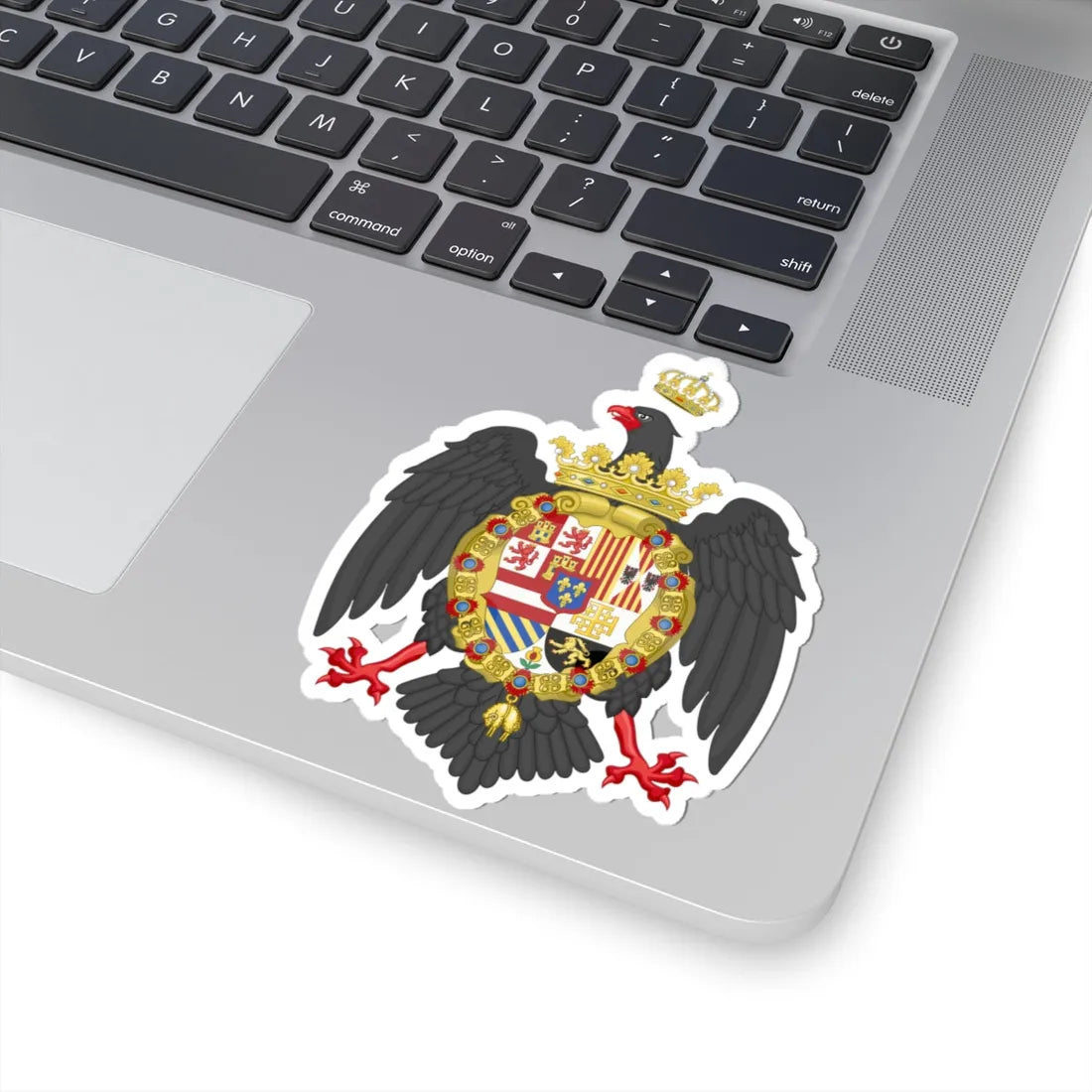 Coat of Arms of Charles V of Sicily (Italy) (Coat of Arms) STICKER Vinyl Kiss-Cut Decal - The Sticker Space