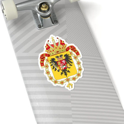 Coat of Arms of Charles VI Holy Roman Emperor-Or shield variant (Austria) (Coat of Arms) STICKER Vinyl Kiss-Cut Decal - The Sticker Space