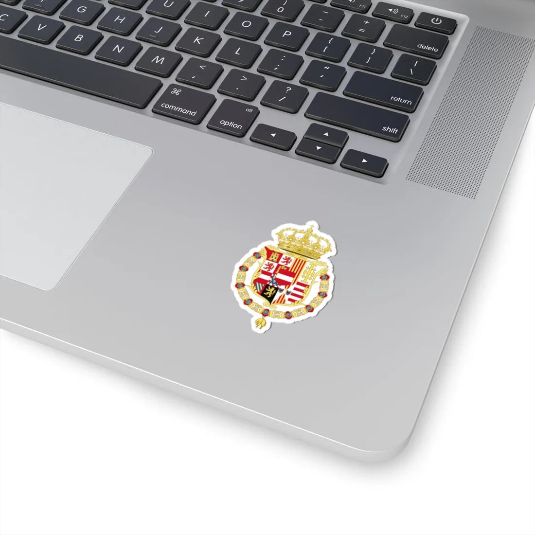 Coat of Arms of Charles VI of Austria as Monarch of Naples and Sicily (Austria) (Coat of Arms) STICKER Vinyl Kiss-Cut Decal - The Sticker Space