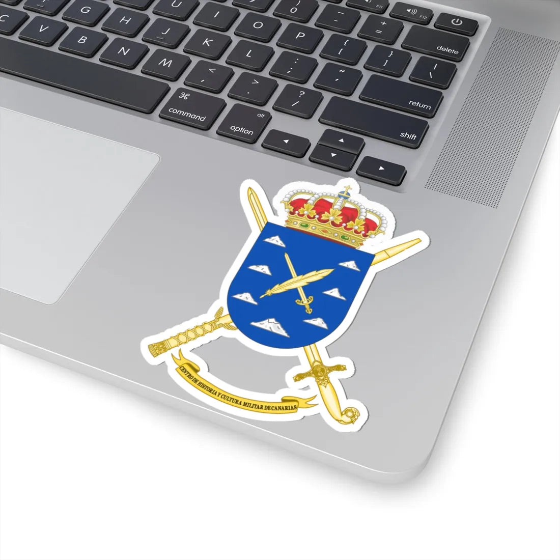 Coat of Arms of CHCM - Canary Islands (Spain) (Coat of Arms) STICKER Vinyl Kiss-Cut Decal - The Sticker Space