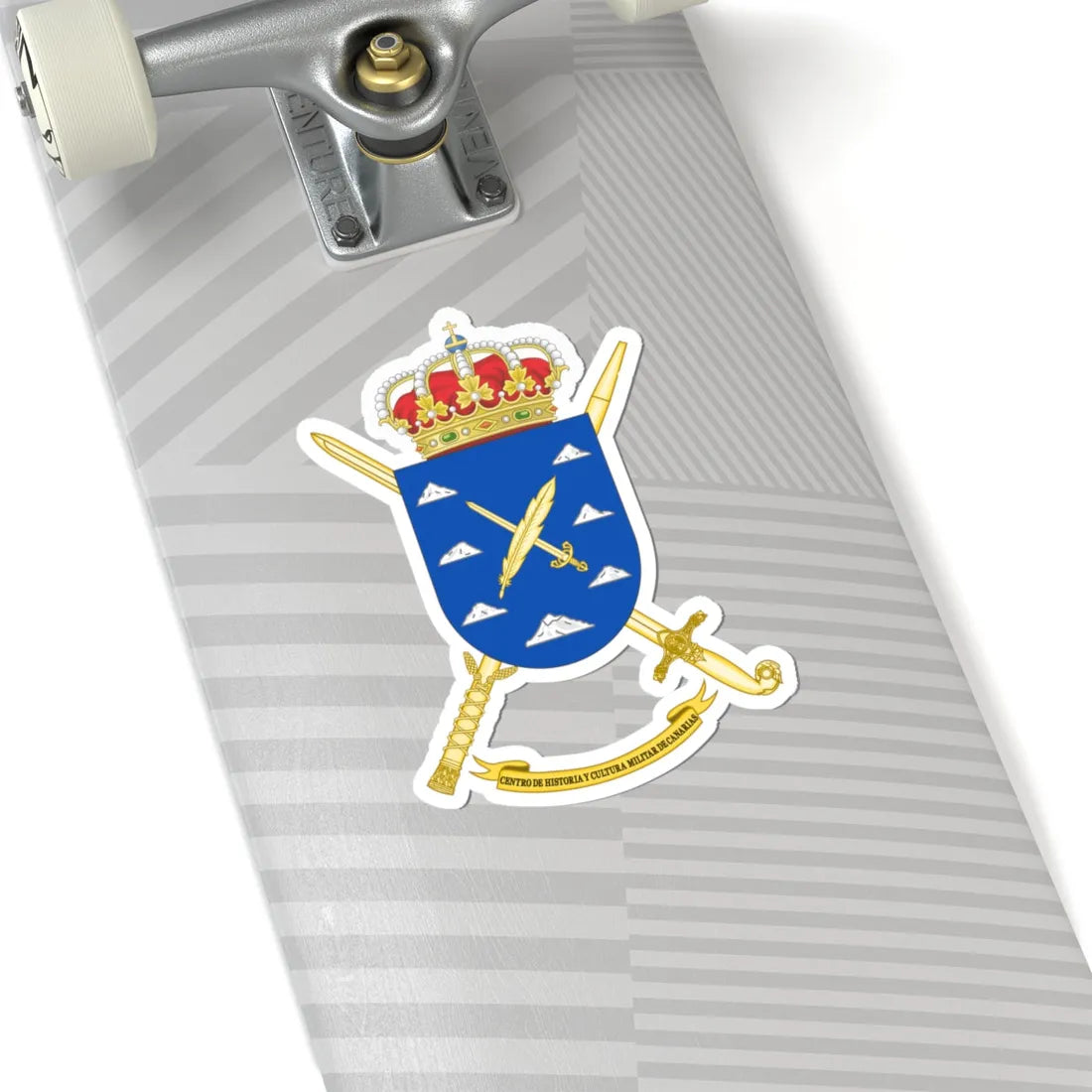 Coat of Arms of CHCM - Canary Islands (Spain) (Coat of Arms) STICKER Vinyl Kiss-Cut Decal - The Sticker Space