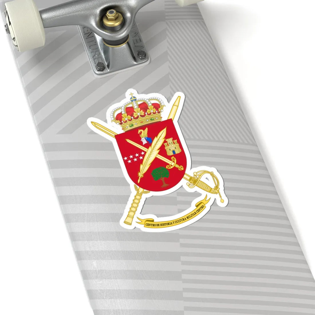 Coat of Arms of CHCM - Centro (Spain) (Coat of Arms) STICKER Vinyl Kiss-Cut Decal - The Sticker Space