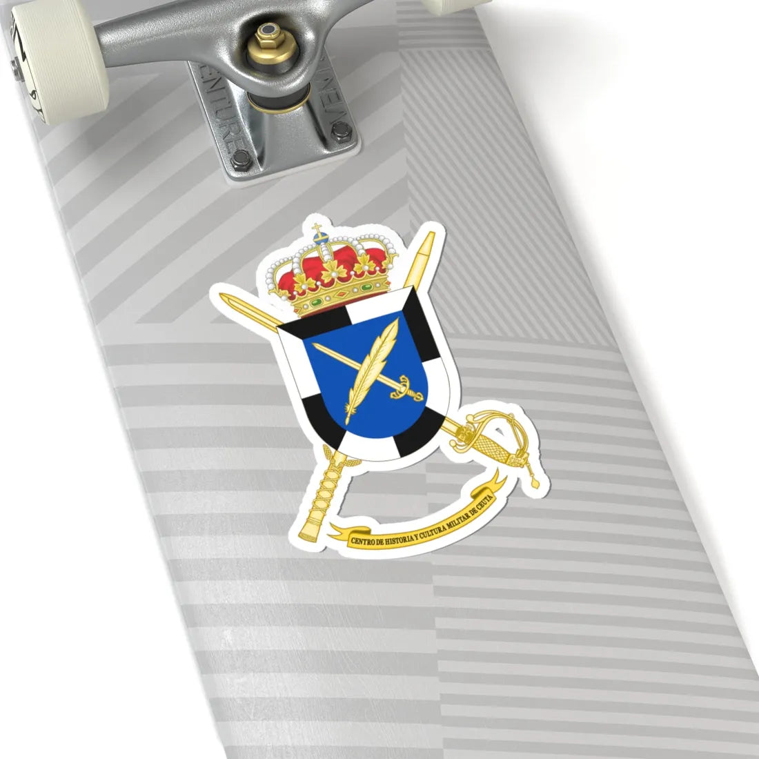 Coat of Arms of CHCM - Ceuta (Spain) (Coat of Arms) STICKER Vinyl Kiss-Cut Decal - The Sticker Space