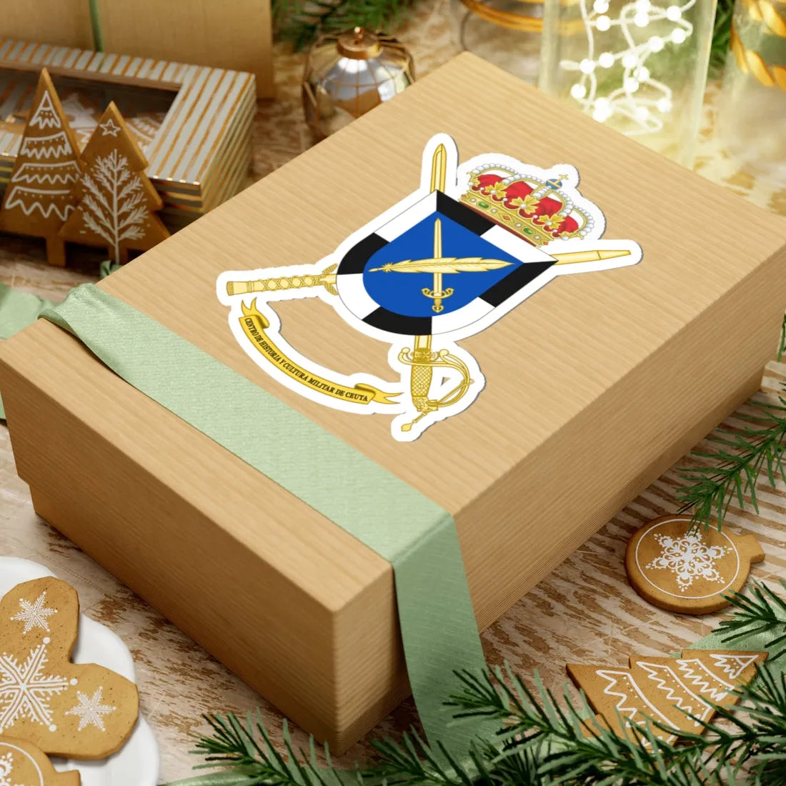 Coat of Arms of CHCM - Ceuta (Spain) (Coat of Arms) STICKER Vinyl Kiss-Cut Decal - The Sticker Space