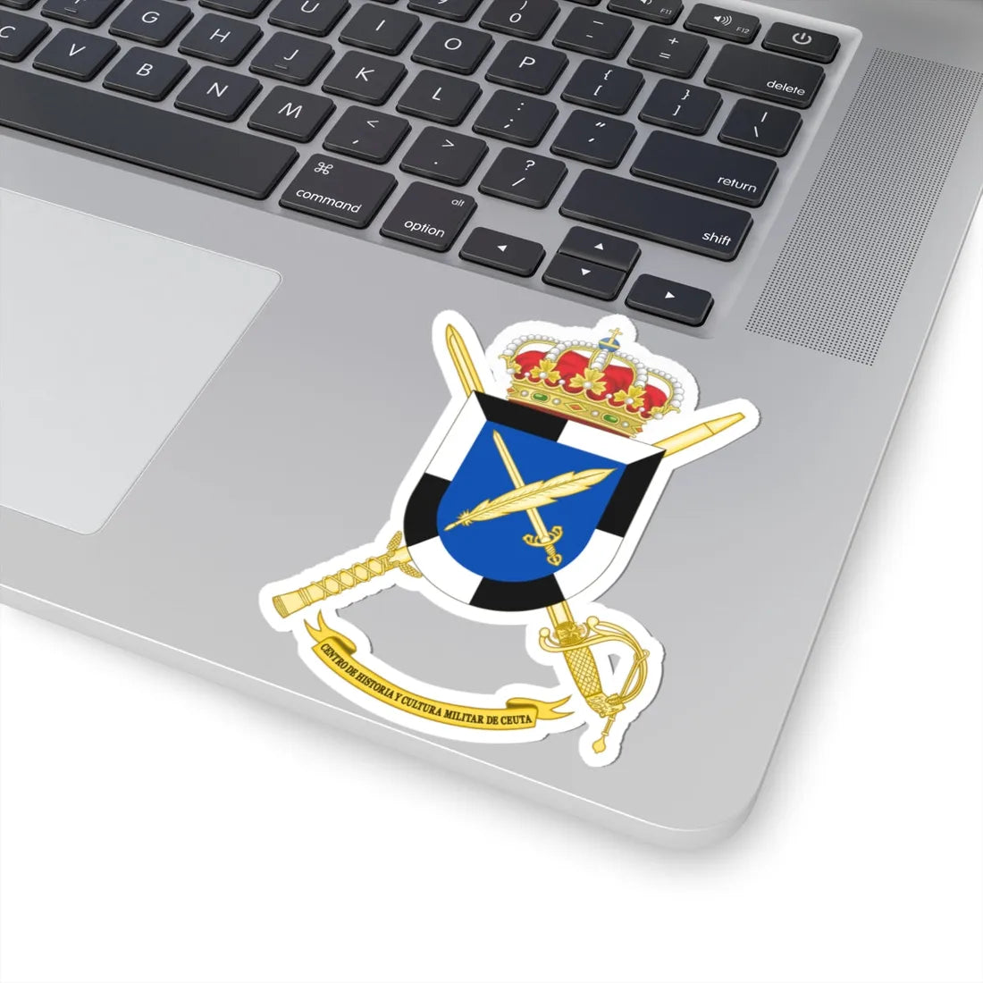 Coat of Arms of CHCM - Ceuta (Spain) (Coat of Arms) STICKER Vinyl Kiss-Cut Decal - The Sticker Space