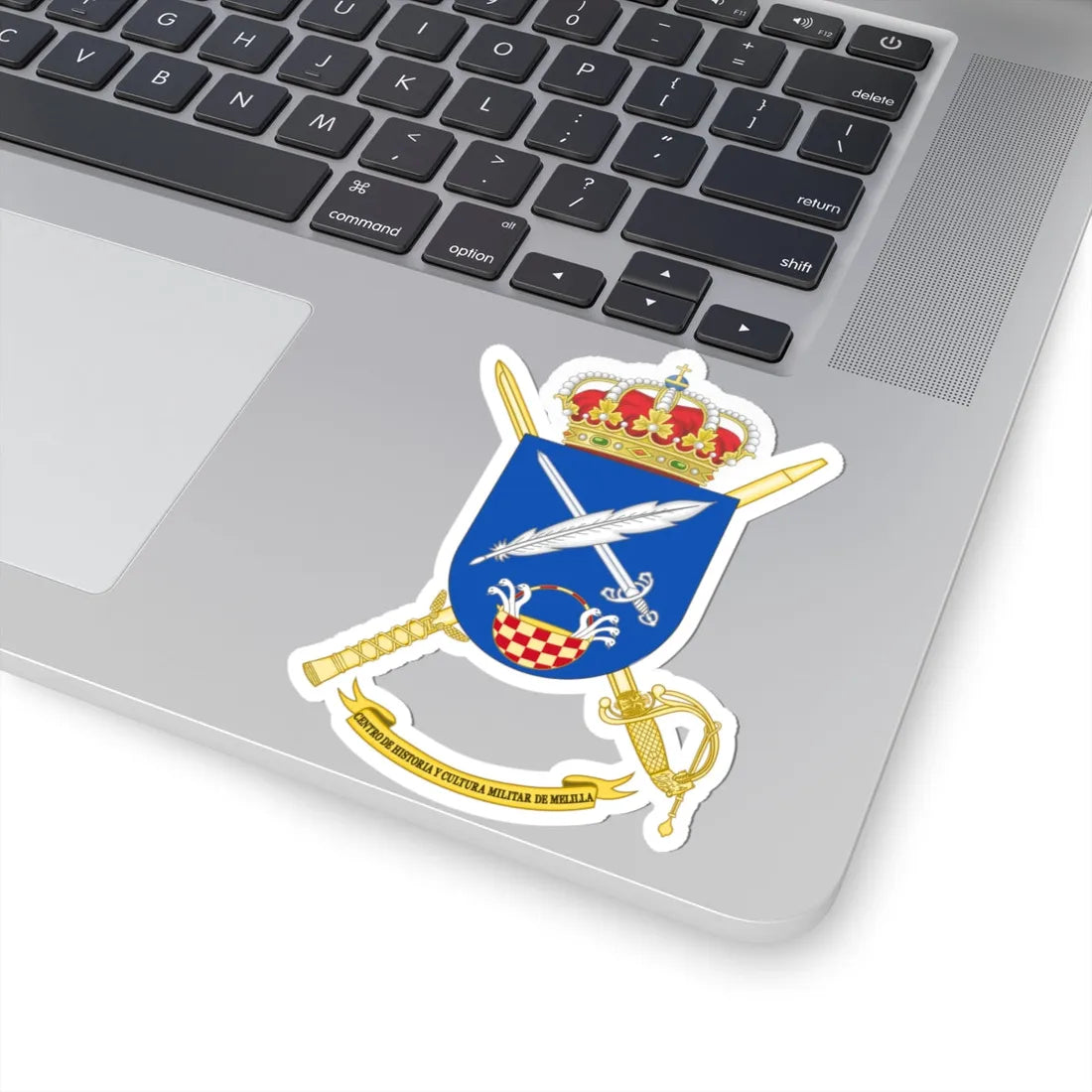 Coat of Arms of CHCM - Melilla (Spain) (Coat of Arms) STICKER Vinyl Kiss-Cut Decal - The Sticker Space