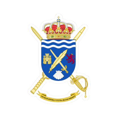 Coat of Arms of CHCM - Noroeste (Spain) (Coat of Arms) STICKER Vinyl Kiss-Cut Decal 2 Inch White - The Sticker Space