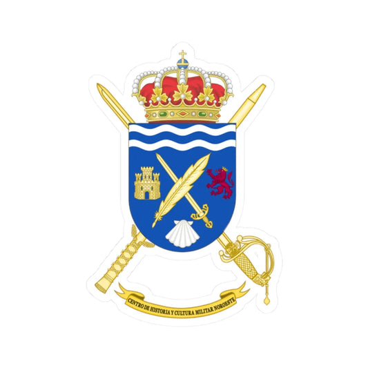 Coat of Arms of CHCM - Noroeste (Spain) (Coat of Arms) STICKER Vinyl Kiss-Cut Decal 2 Inch White - The Sticker Space