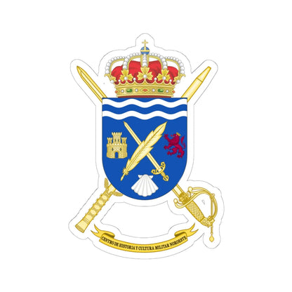 Coat of Arms of CHCM - Noroeste (Spain) (Coat of Arms) STICKER Vinyl Kiss-Cut Decal 6 Inch White - The Sticker Space