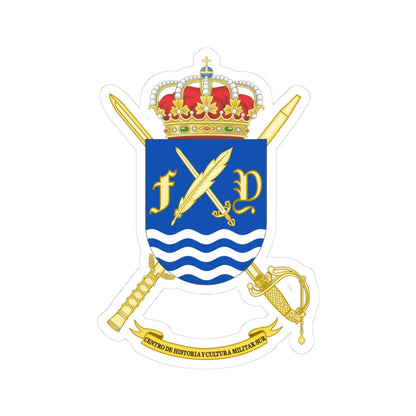 Coat of Arms of CHCM - Sur (Spain) (Coat of Arms) STICKER Vinyl Kiss-Cut Decal 3 Inch White - The Sticker Space
