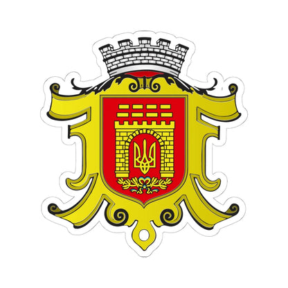 Coat of arms of Chernivtsi (Ukraine) (Coat of Arms) STICKER Vinyl Kiss-Cut Decal 6 Inch White - The Sticker Space