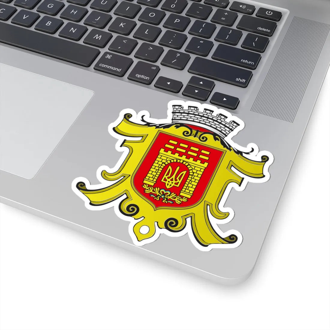 Coat of arms of Chernivtsi (Ukraine) (Coat of Arms) STICKER Vinyl Kiss-Cut Decal - The Sticker Space