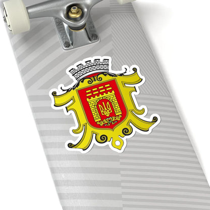 Coat of arms of Chernivtsi (Ukraine) (Coat of Arms) STICKER Vinyl Kiss-Cut Decal - The Sticker Space