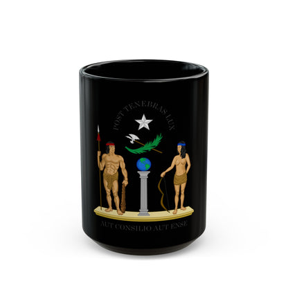 Coat of Arms of Chile (1812-1814) - Black Coffee Mug-15oz-The Sticker Space