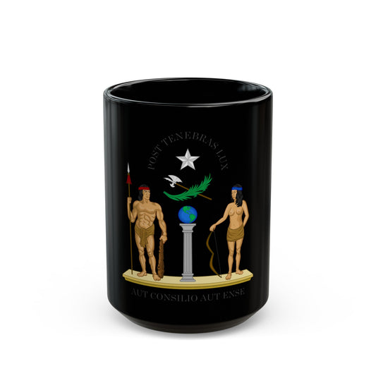 Coat of Arms of Chile (1812-1814) - Black Coffee Mug-15oz-The Sticker Space