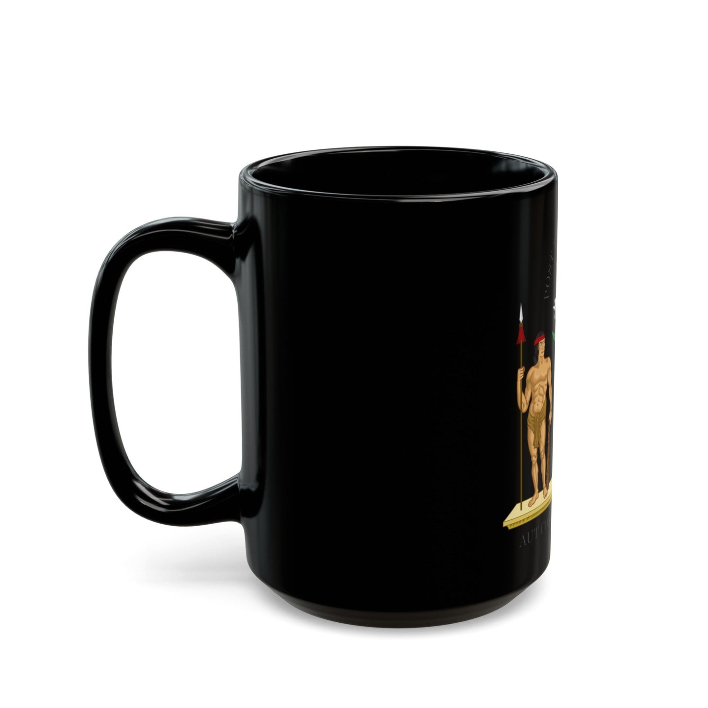 Coat of Arms of Chile (1812-1814) - Black Coffee Mug-The Sticker Space