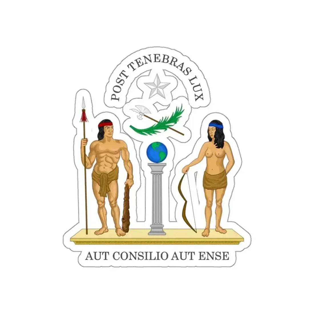 Coat of Arms of Chile (1812-1814) STICKER Vinyl Die-Cut Decal - The Sticker Space