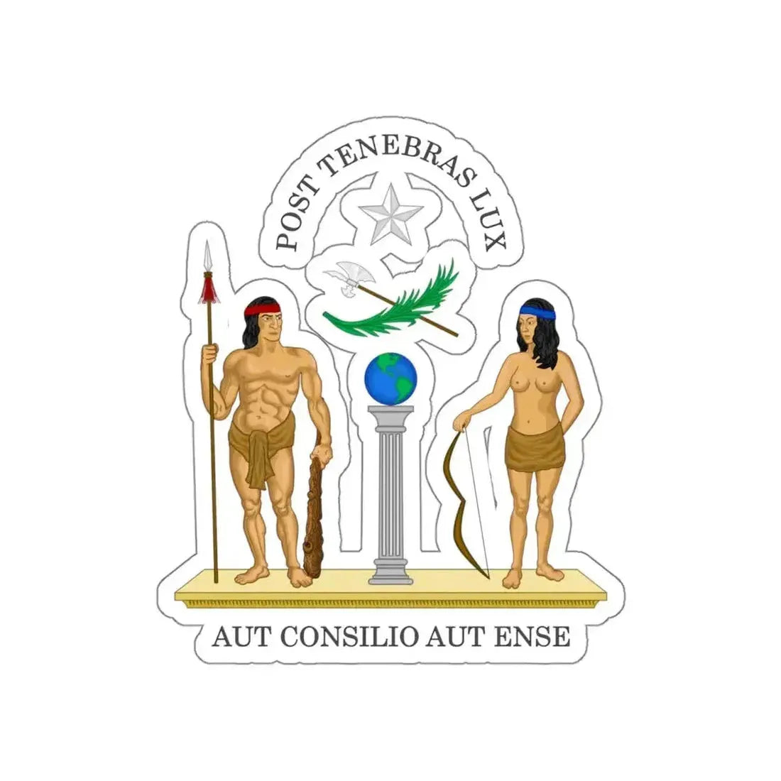 Coat of Arms of Chile (1812-1814) STICKER Vinyl Die-Cut Decal - The Sticker Space