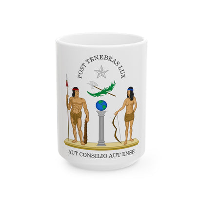 Coat of Arms of Chile (1812-1814) - White Coffee Mug-15oz-The Sticker Space