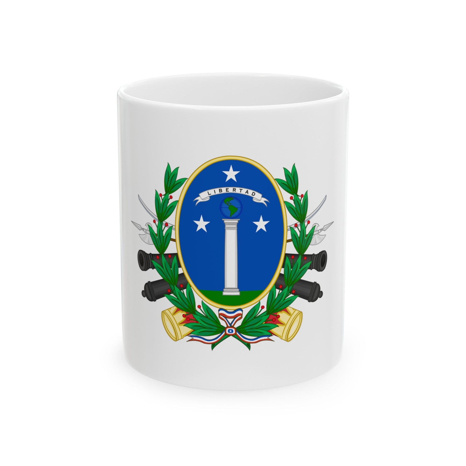 Coat of Arms of Chile (1819-1834) - White Coffee Mug-11oz-The Sticker Space