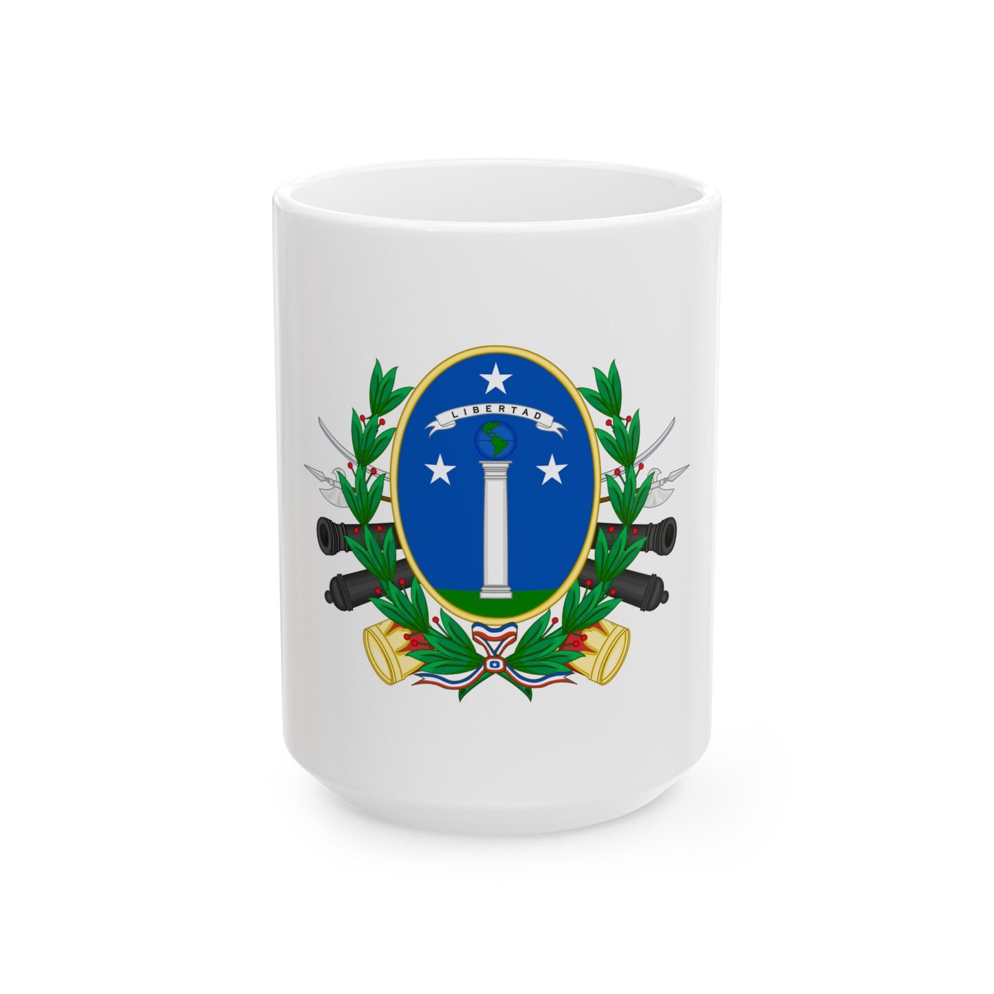 Coat of Arms of Chile (1819-1834) - White Coffee Mug-15oz-The Sticker Space