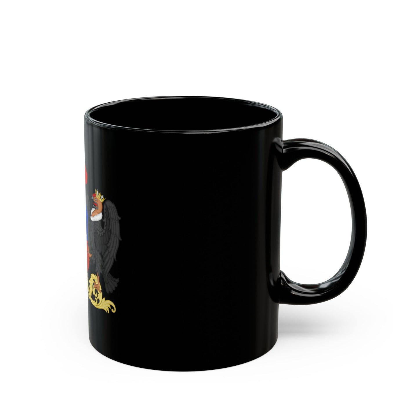 Coat of Arms of Chile (1834-1920) - Black Coffee Mug-The Sticker Space