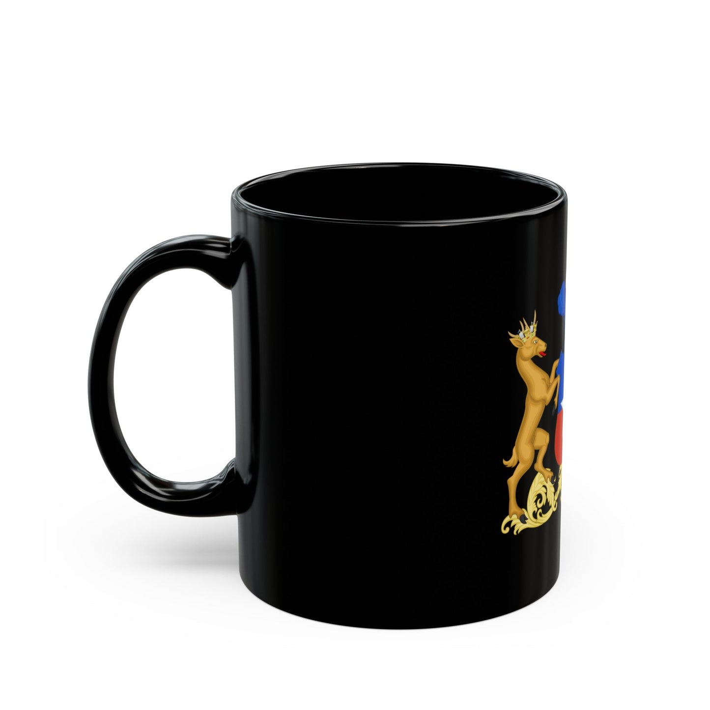 Coat of Arms of Chile (1834-1920) - Black Coffee Mug-The Sticker Space