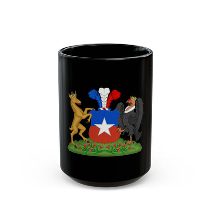 Coat of Arms of Chile (1834-1920) Compartment Variant - Black Coffee Mug-15oz-The Sticker Space