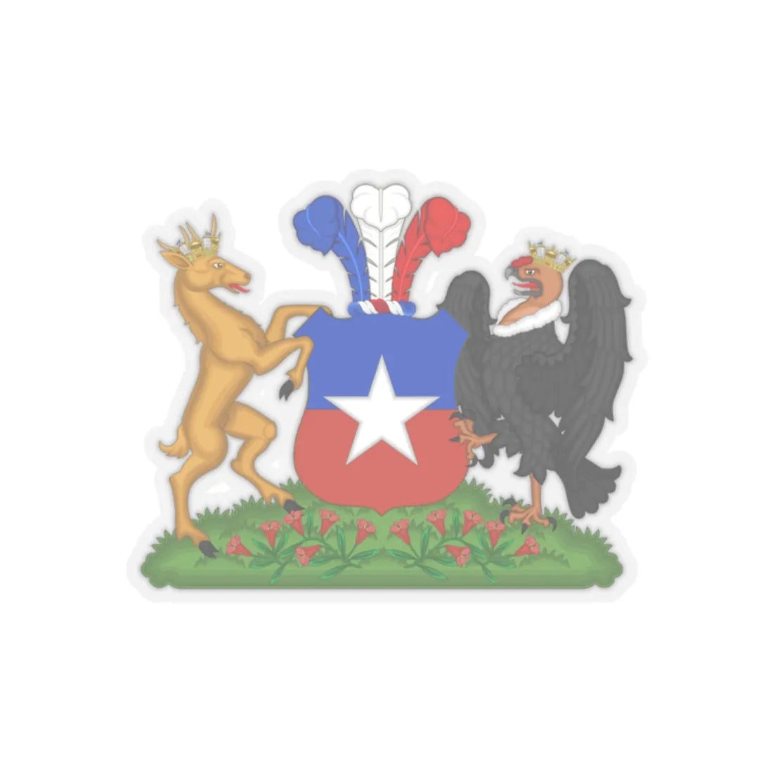 Coat of Arms of Chile (1834-1920) Compartment Variant - STICKER Vinyl Kiss-Cut Decal 2 Inch Transparent - The Sticker Space