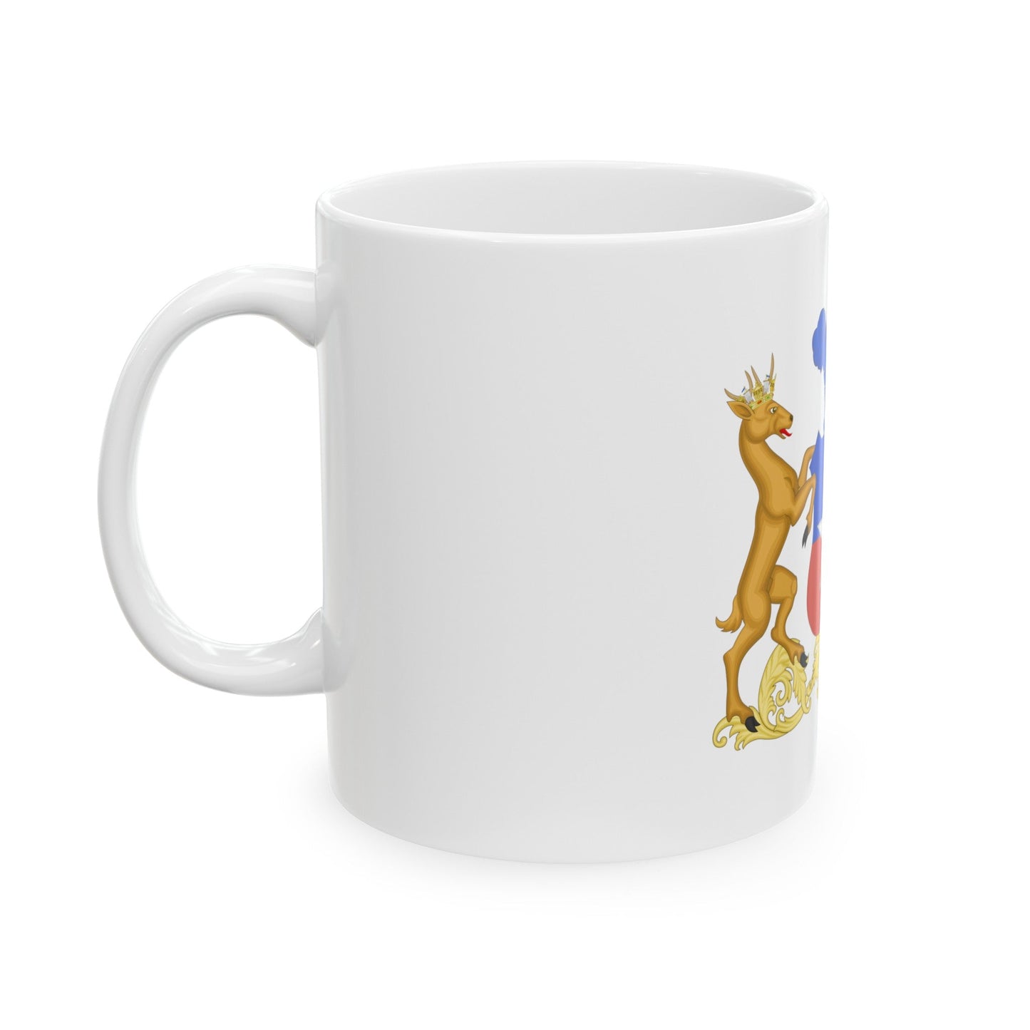 Coat of Arms of Chile (1834-1920) - White Coffee Mug-The Sticker Space