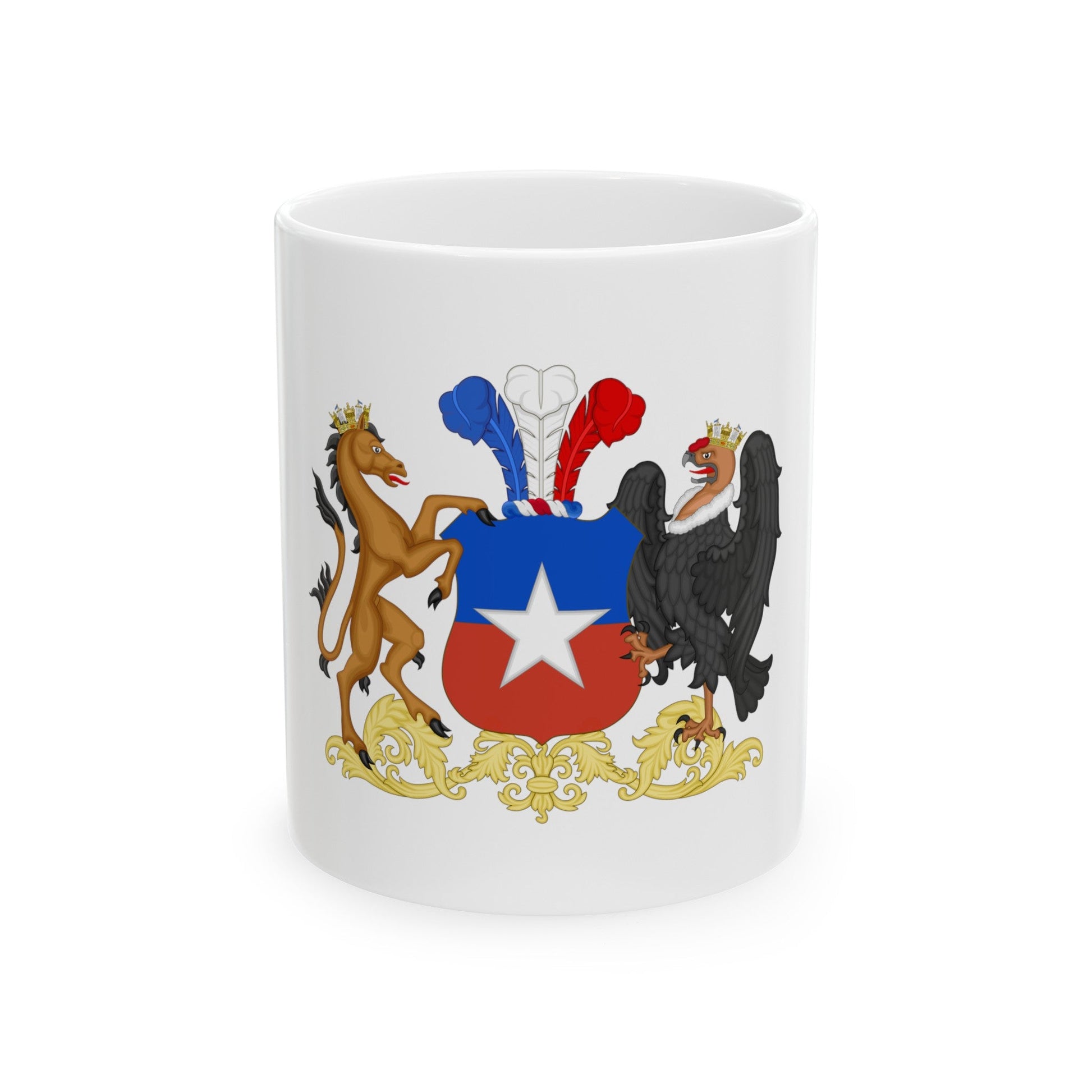 Coat of Arms of Chile 2 - White Coffee Mug-11oz-The Sticker Space