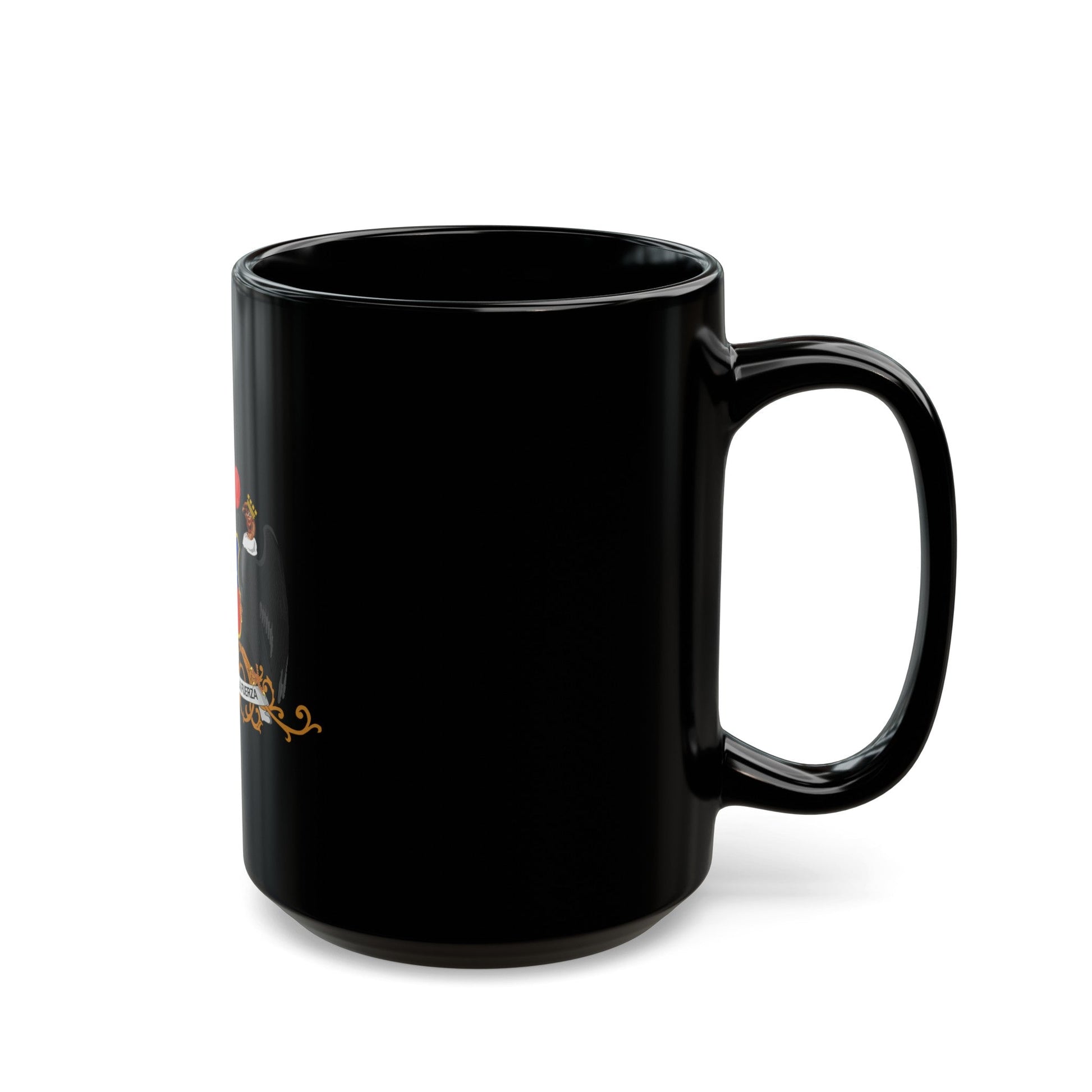 Coat of arms of Chile 3 - Black Coffee Mug-The Sticker Space