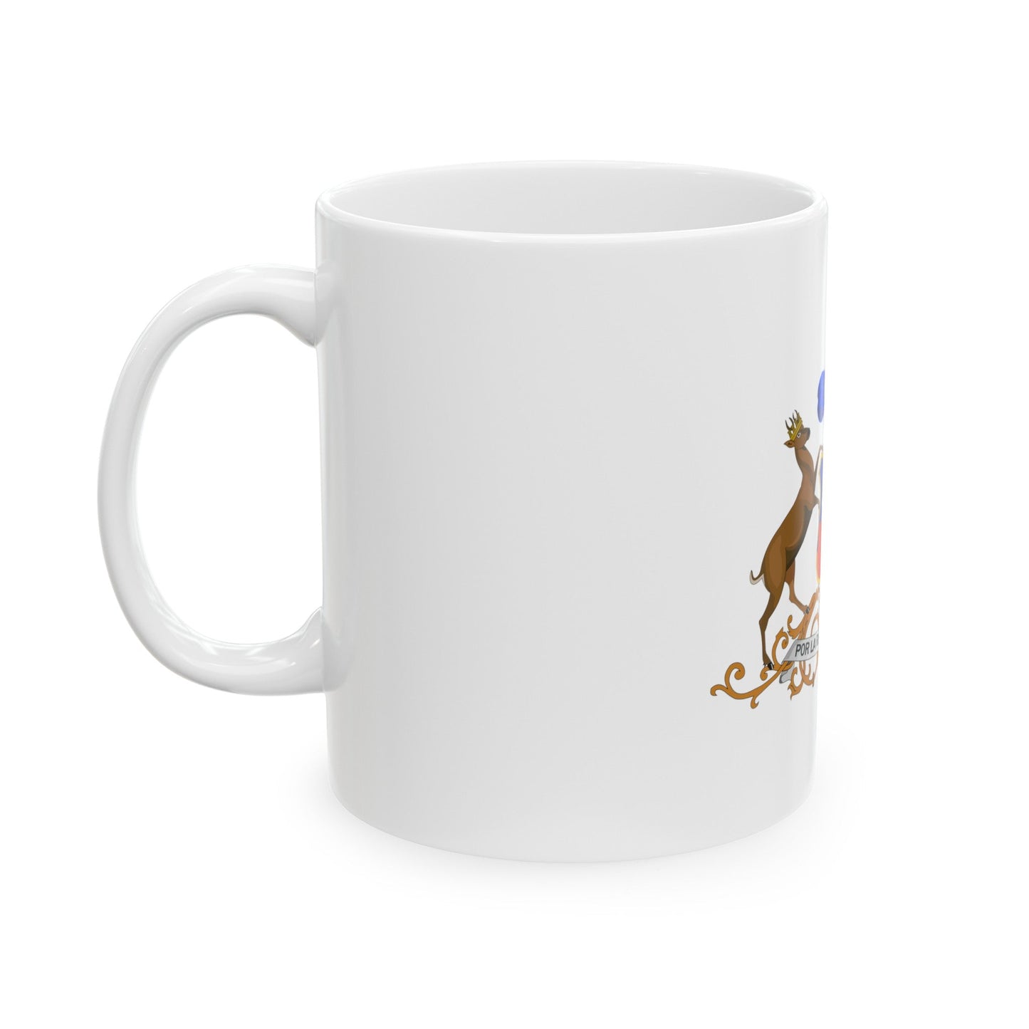 Coat of arms of Chile 3 - White Coffee Mug-The Sticker Space