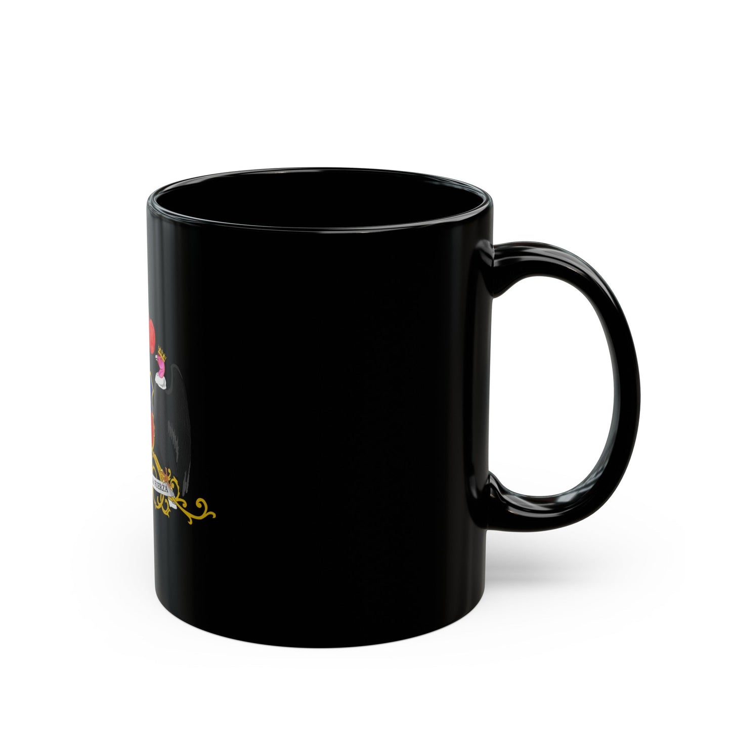 Coat of arms of Chile 5 - Black Coffee Mug-The Sticker Space