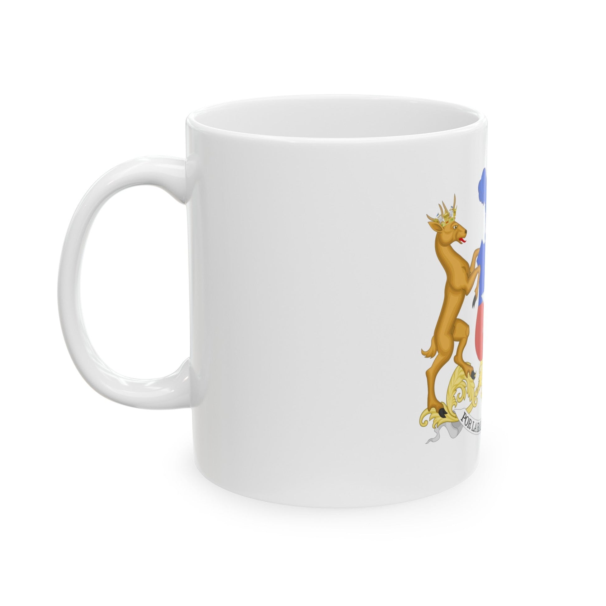 Coat of Arms of Chile - White Coffee Mug-The Sticker Space