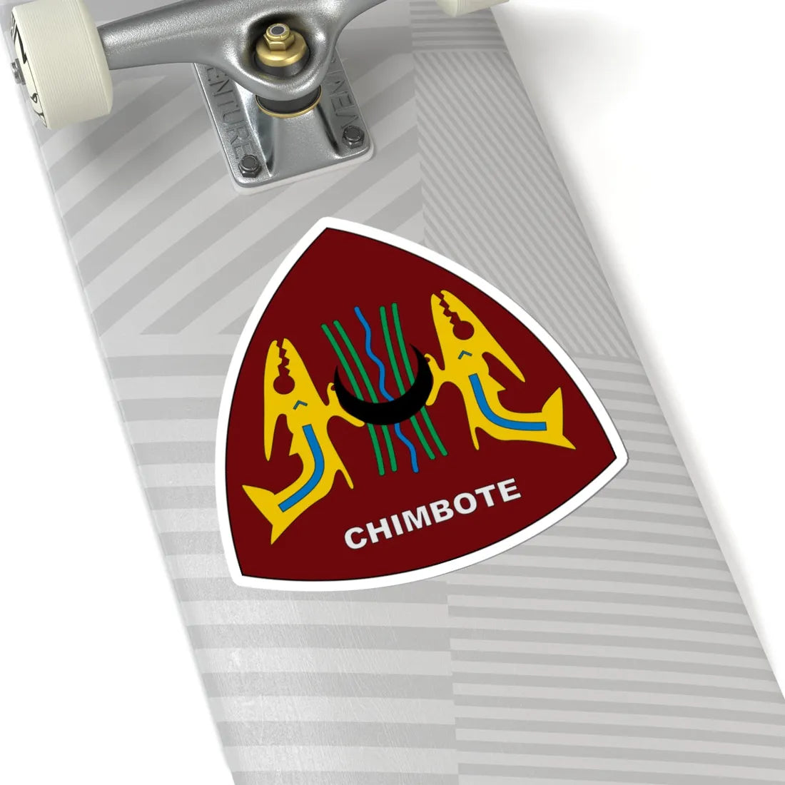 Coat of arms of Chimbote (Peru) (Coat of Arms) STICKER Vinyl Kiss-Cut Decal - The Sticker Space