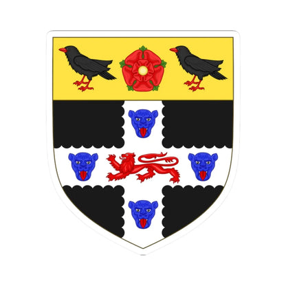 Coat of arms of Christ Church Oxford (England) (Coat of Arms) STICKER Vinyl Kiss-Cut Decal 2 Inch White - The Sticker Space