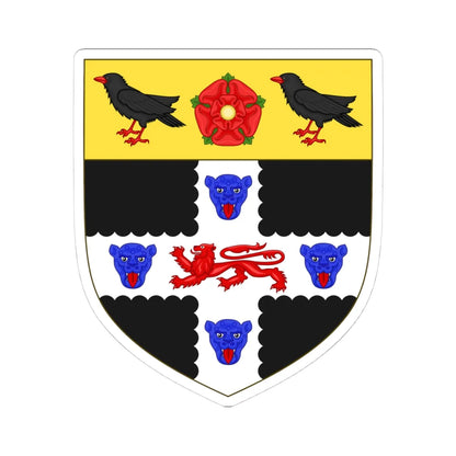 Coat of arms of Christ Church Oxford (England) (Coat of Arms) STICKER Vinyl Kiss-Cut Decal 4 Inch White - The Sticker Space