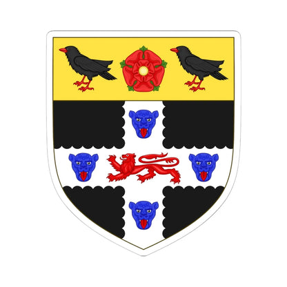 Coat of arms of Christ Church Oxford (England) (Coat of Arms) STICKER Vinyl Kiss-Cut Decal 6 Inch White - The Sticker Space