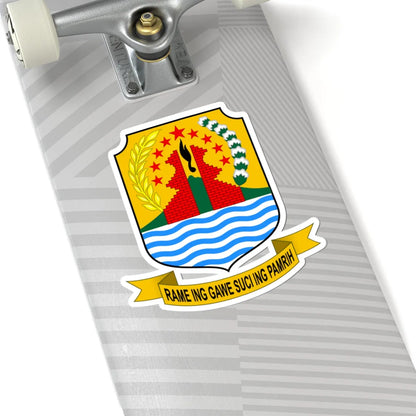 Coat of arms of Cirebon Regency (Indonesia) (Coat of Arms) STICKER Vinyl Kiss-Cut Decal - The Sticker Space